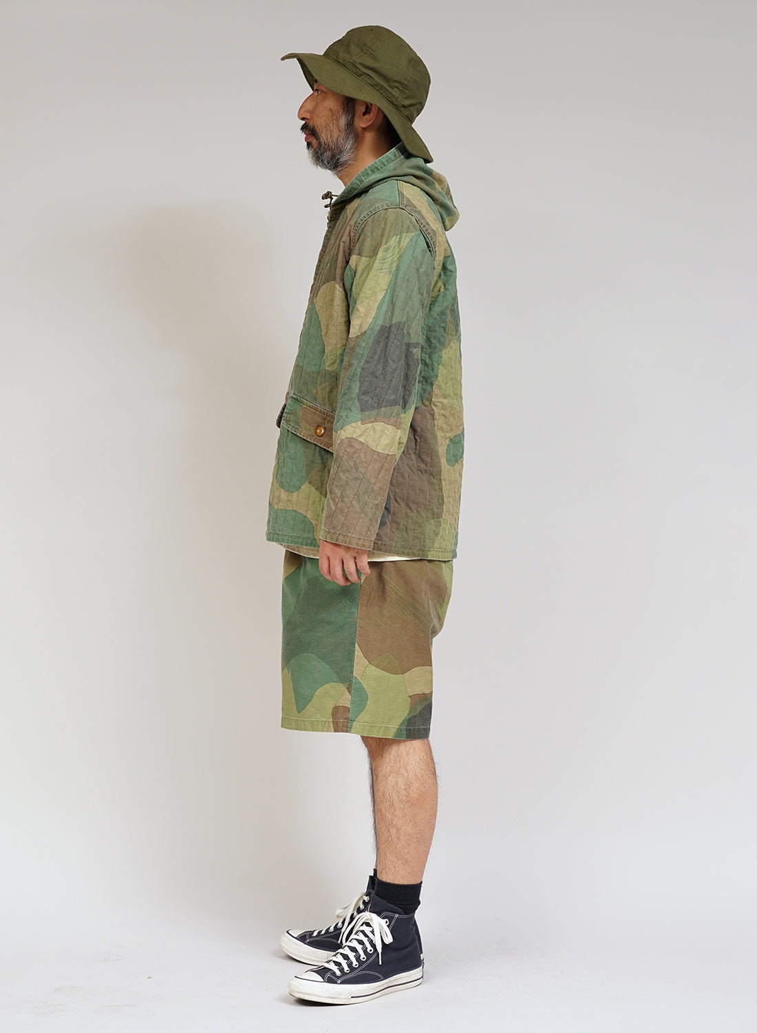 USMC Parka Reversible Fade Camo in Green - 5