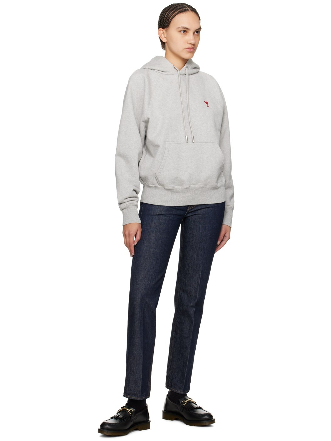 Gray Ami de Cœur Hoodie - 4