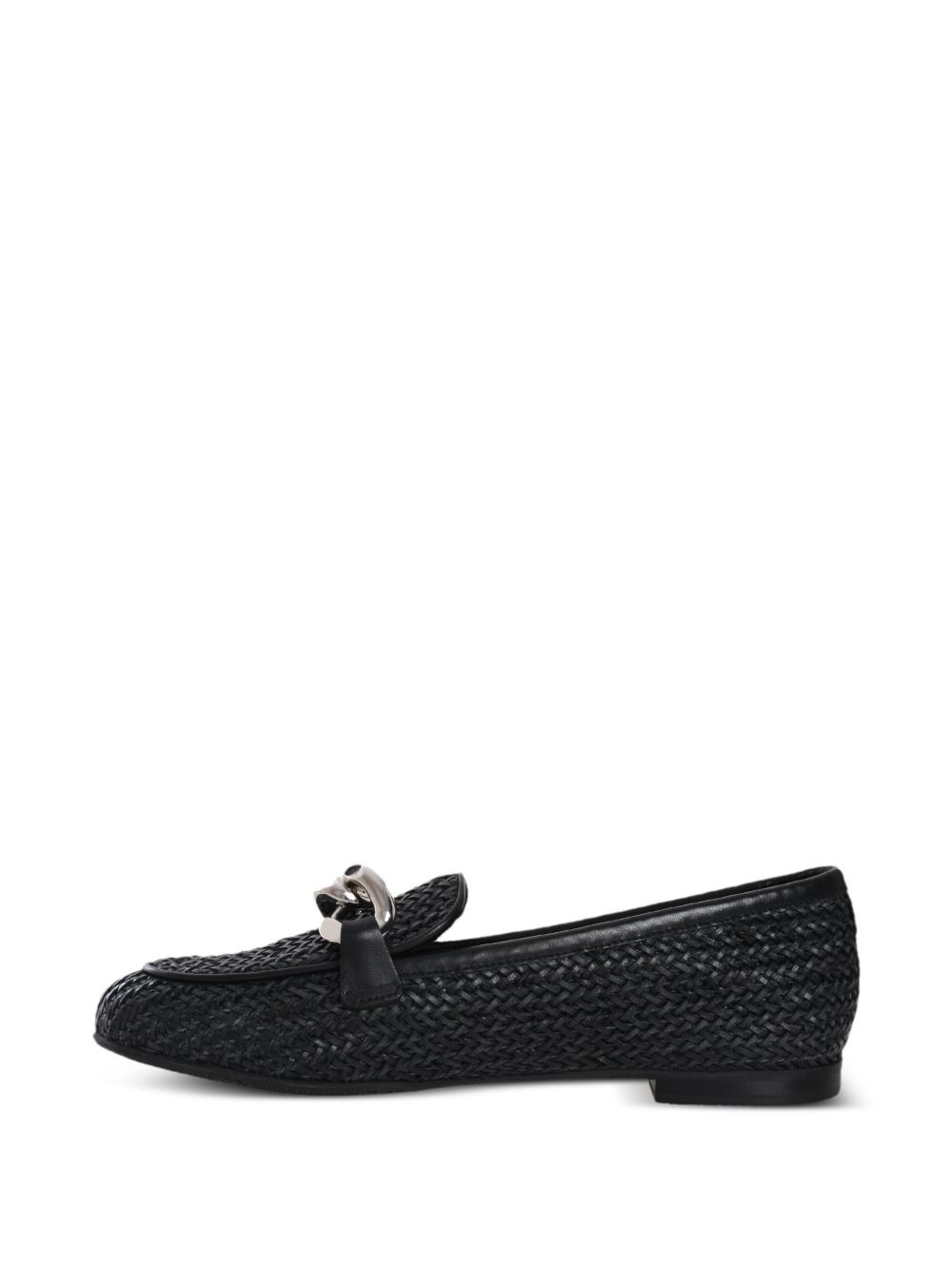chain-link detail loafers - 6