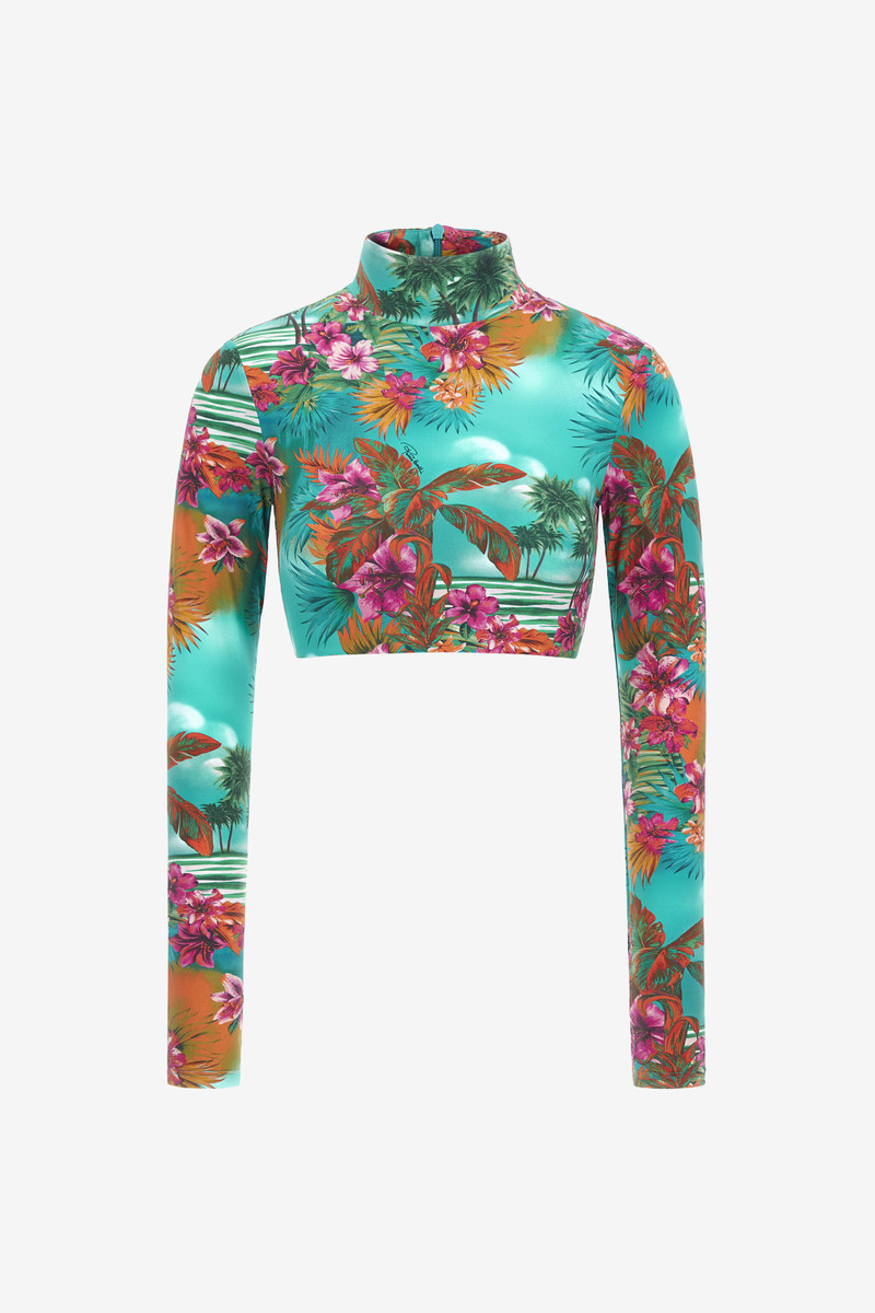 Hawaii Print Crop Top 1