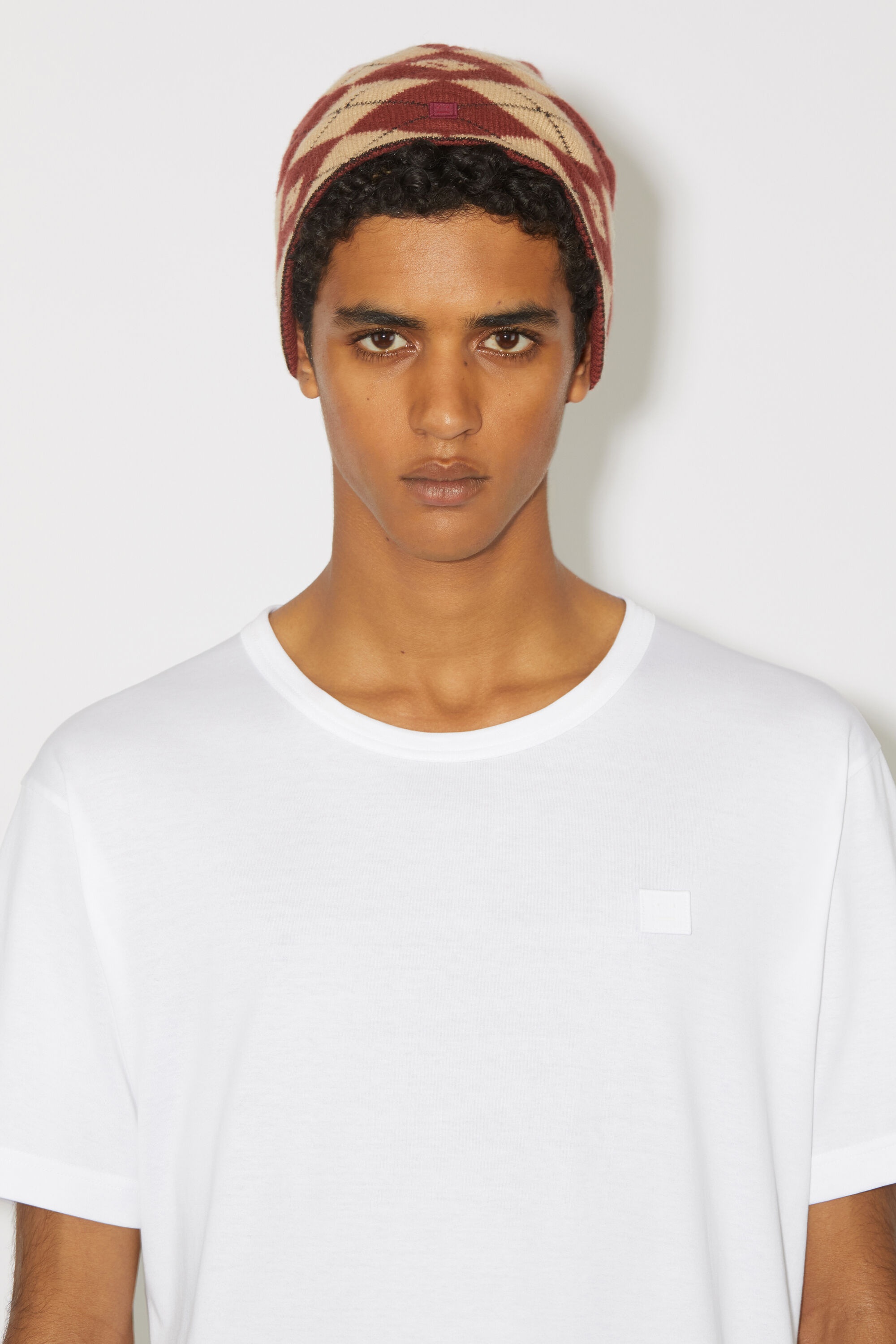 Crew neck t-shirt- Regular fit - Optic White - 4
