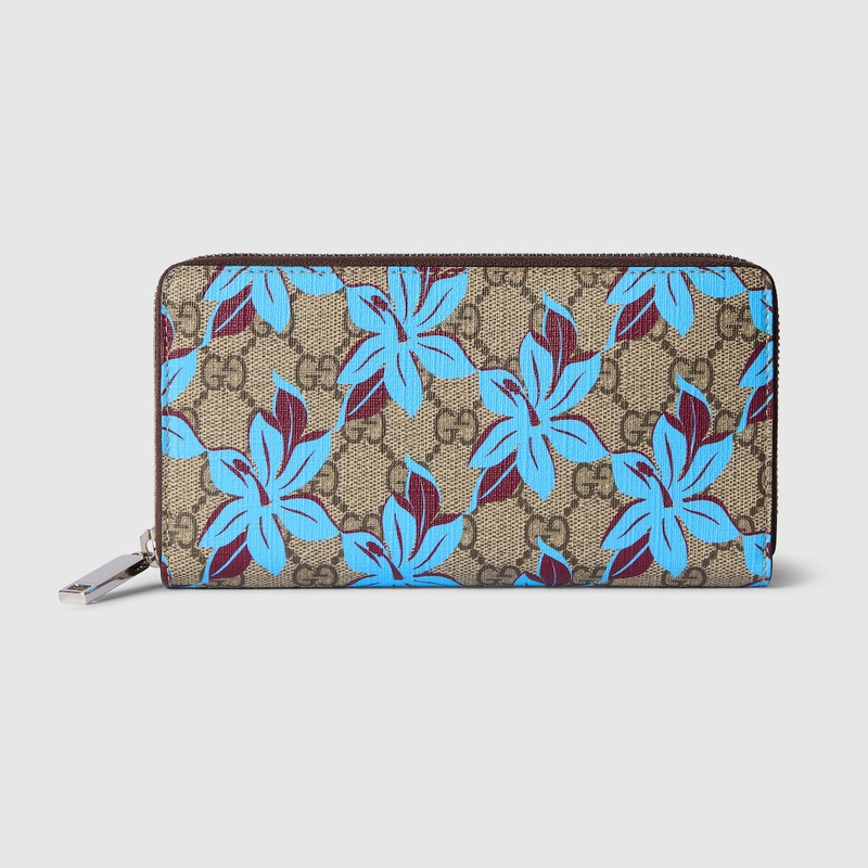 GG printed zip around wallet 1