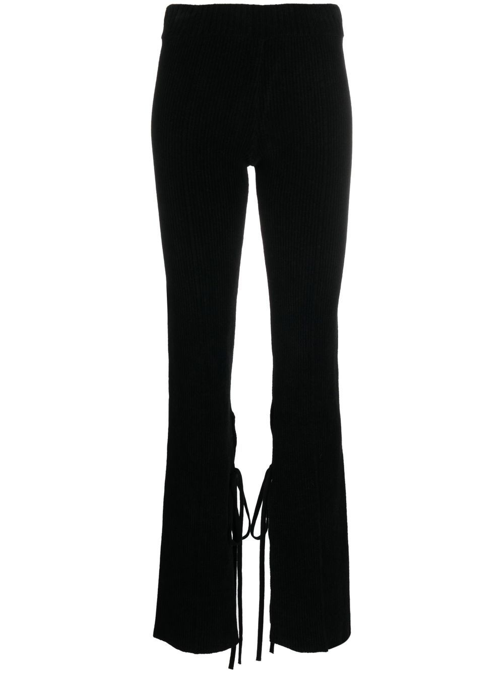 flared-hem trousers - 1