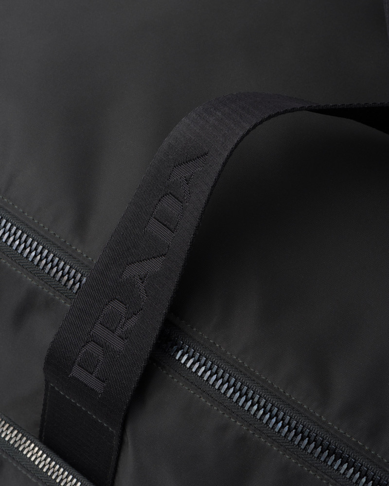 Re-Nylon and Saffiano leather trolley 6