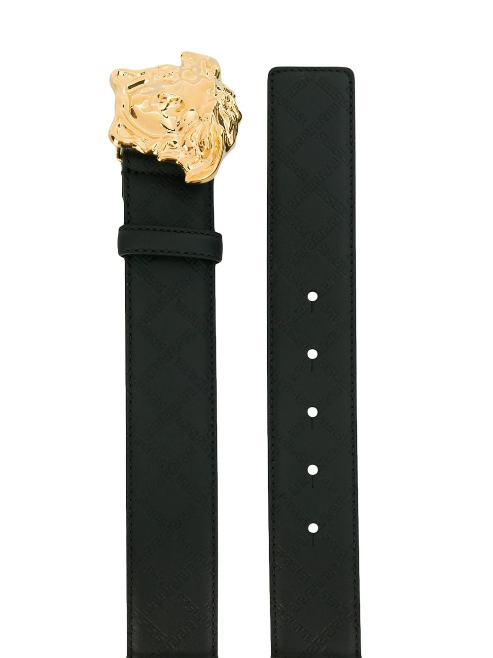 logo-buckle belt - 2