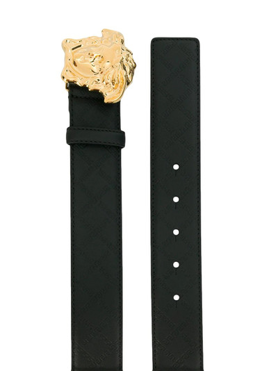 VERSACE logo-buckle belt outlook