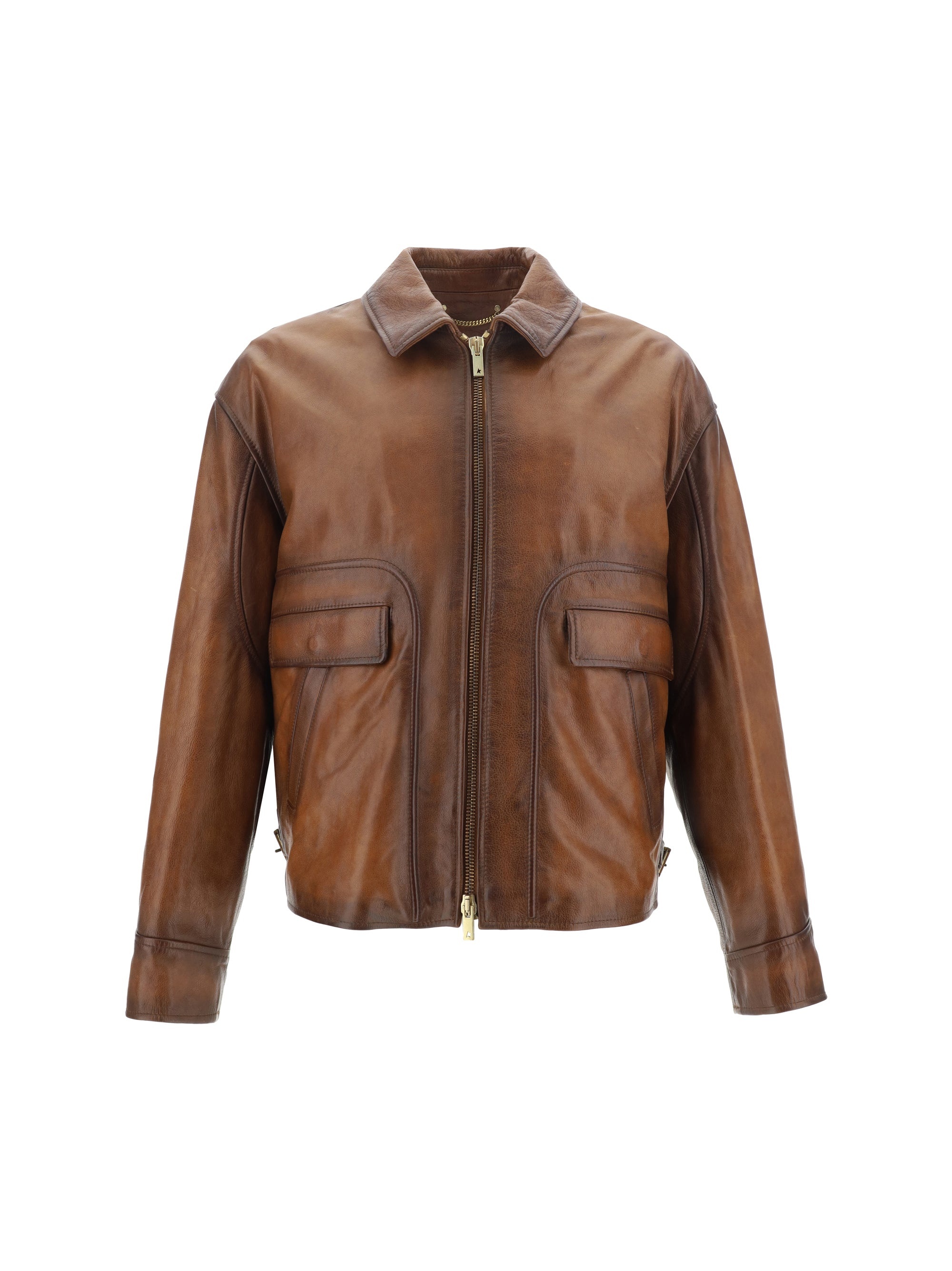 Golden Goose Men Leather Jacket - 1