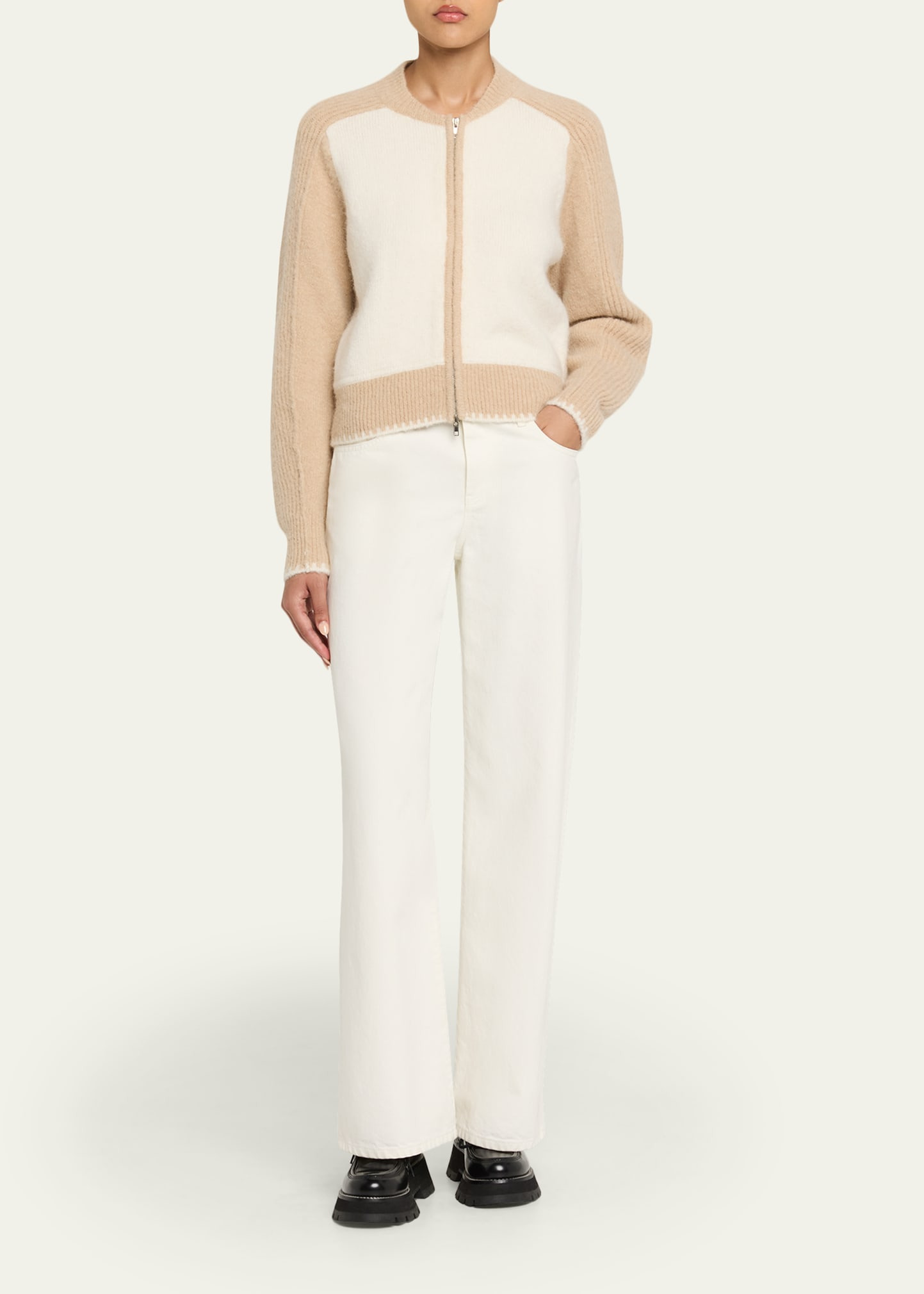 Zip Wool-Blend Cardigan - 2