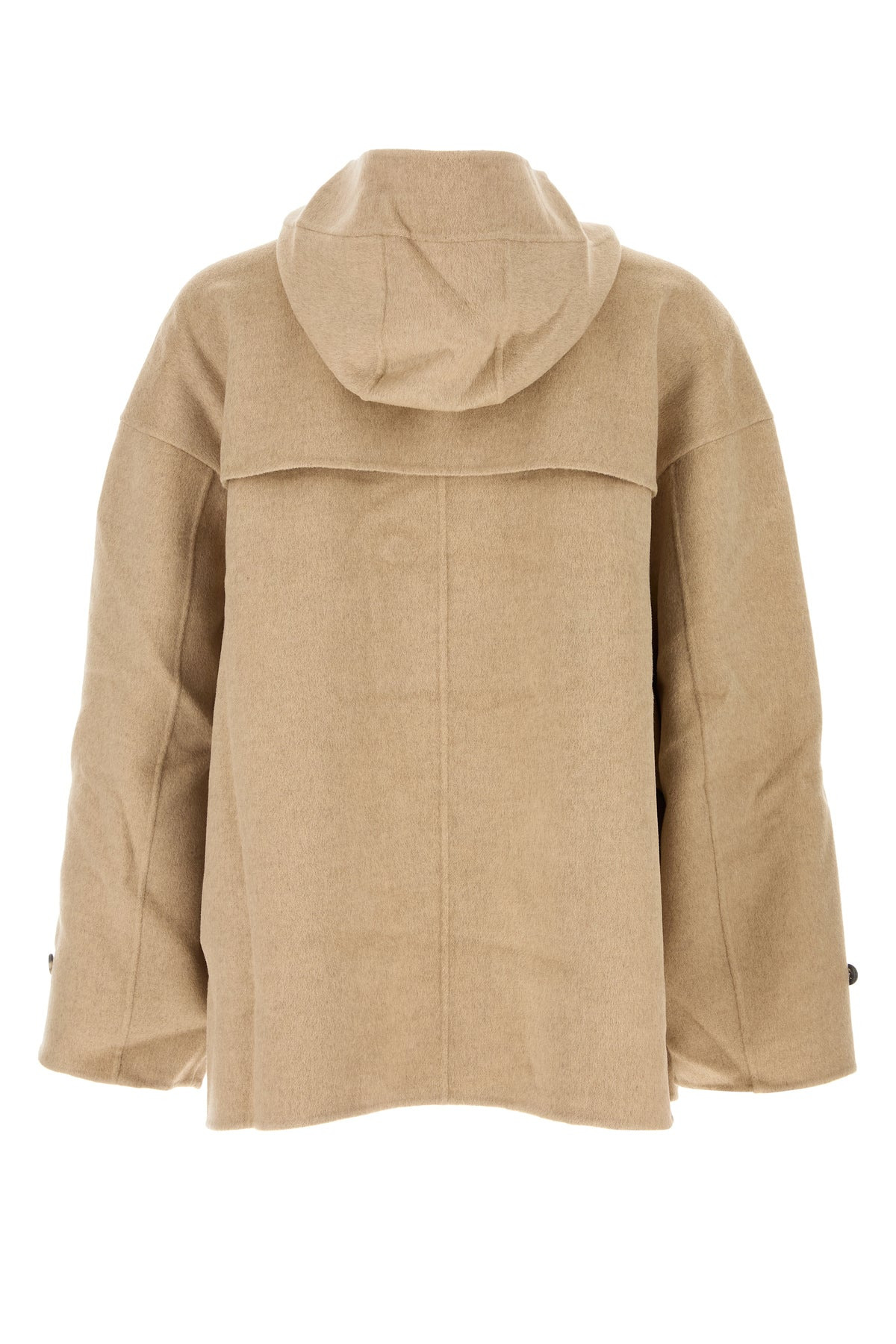 Beige wool oversize coat - 2