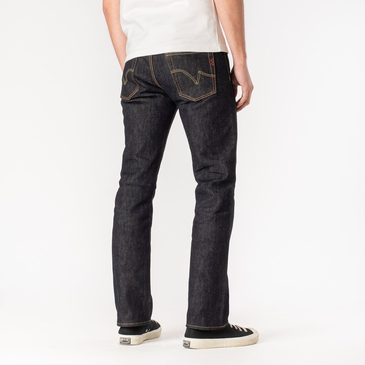 IH-666S-21 21oz Selvedge Denim Slim Straight Cut Jeans - Indigo - 3