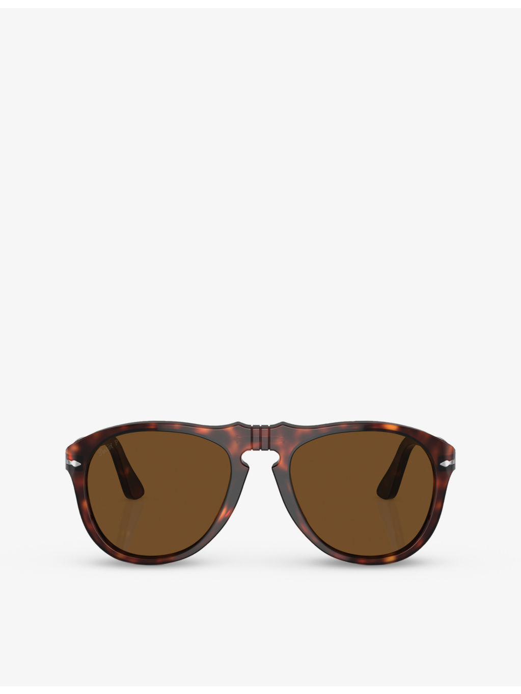 PO0649 pilot-frame tortoiseshell acetate sunglasses - 1