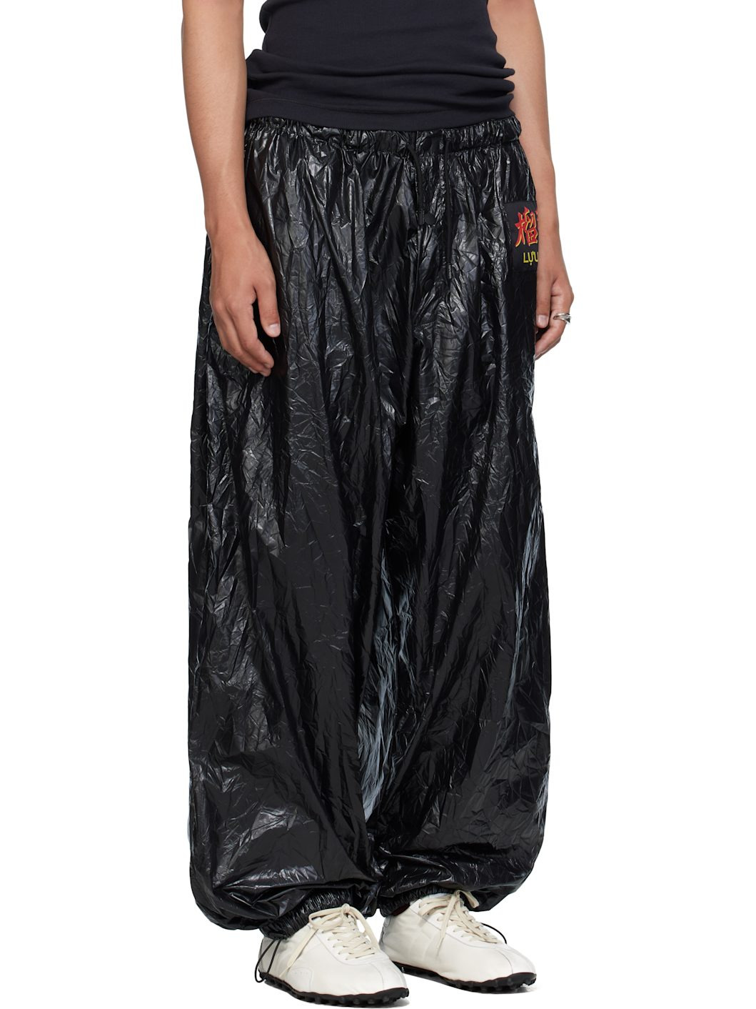 Black Shell Sweatpants - 2