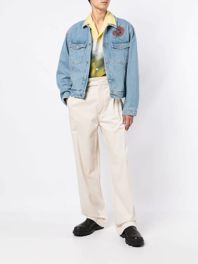 KENZO floral-print trucker jacket outlook