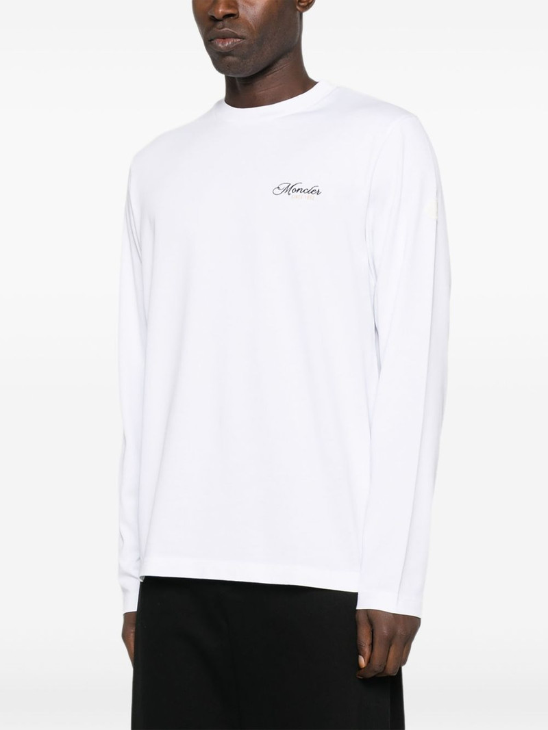 logo-embroidered long-sleeve T-shirt 3