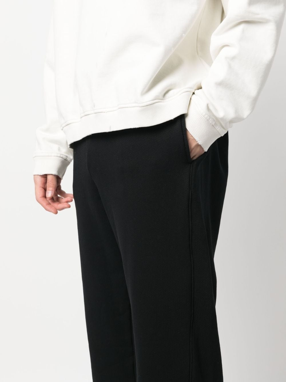 drawstring-fastening waist trousers - 5