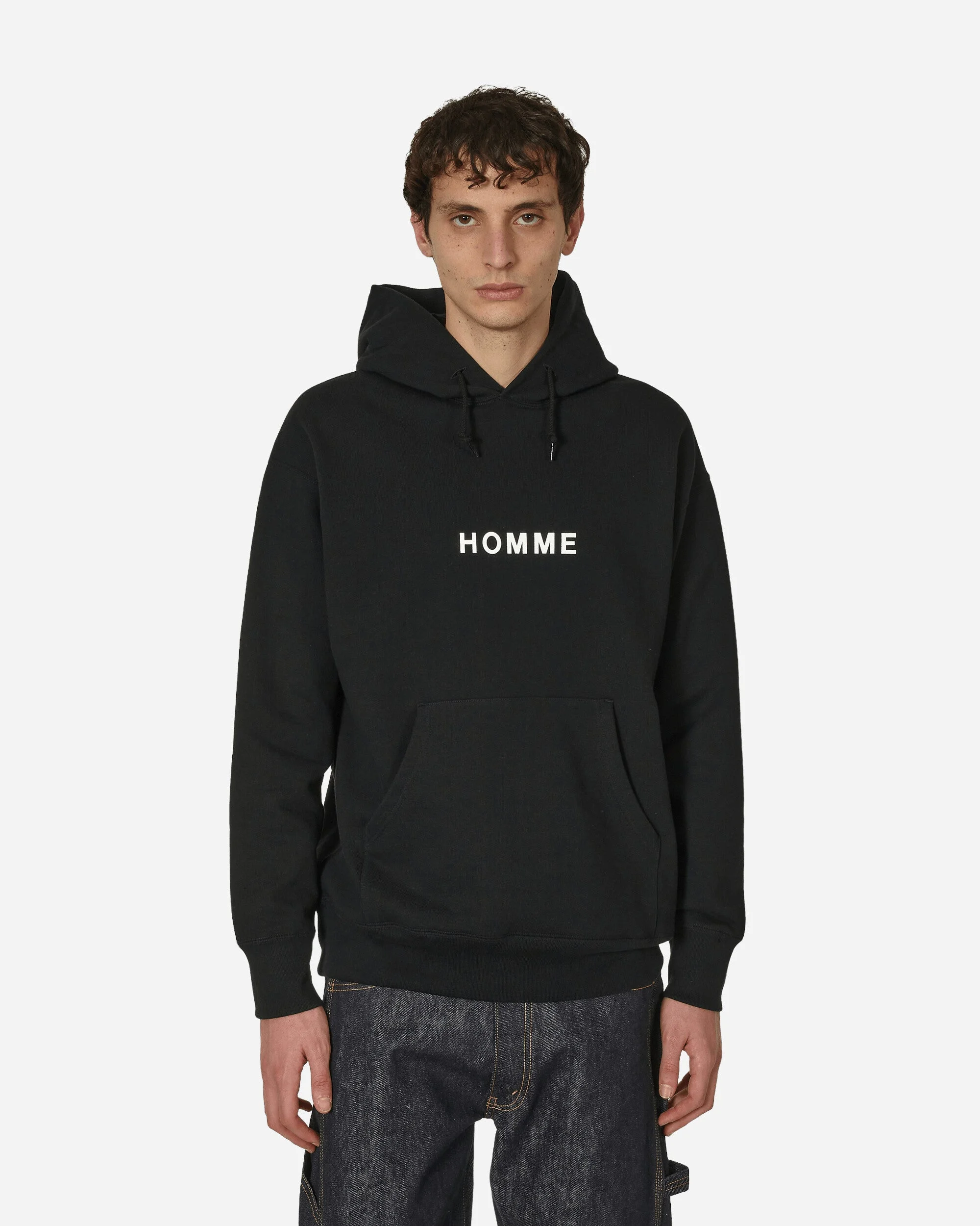 Logo Hooded Sweatshirt Black - 1