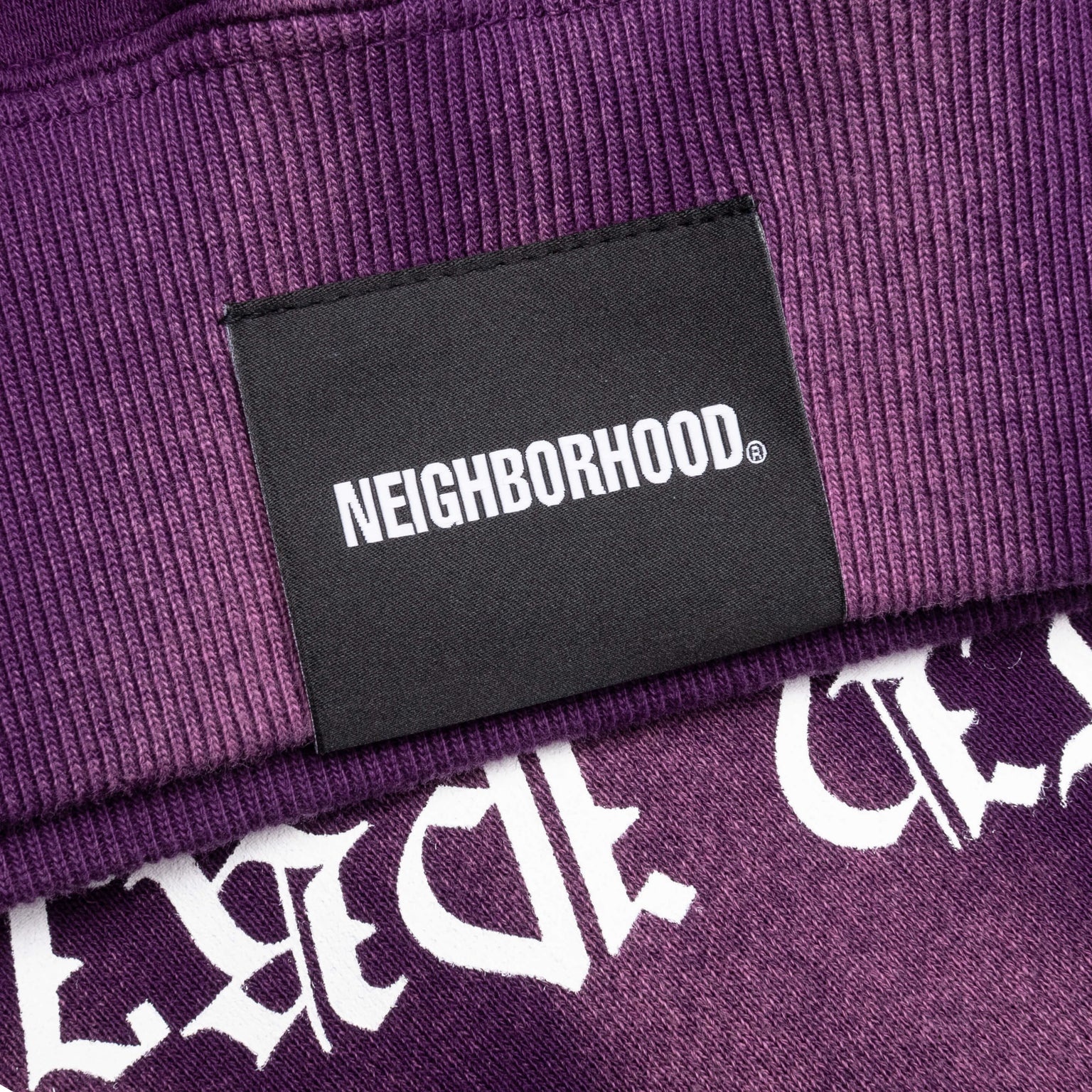 TIE DYE SWEAT L/S SHIRT - PURPLE - 3