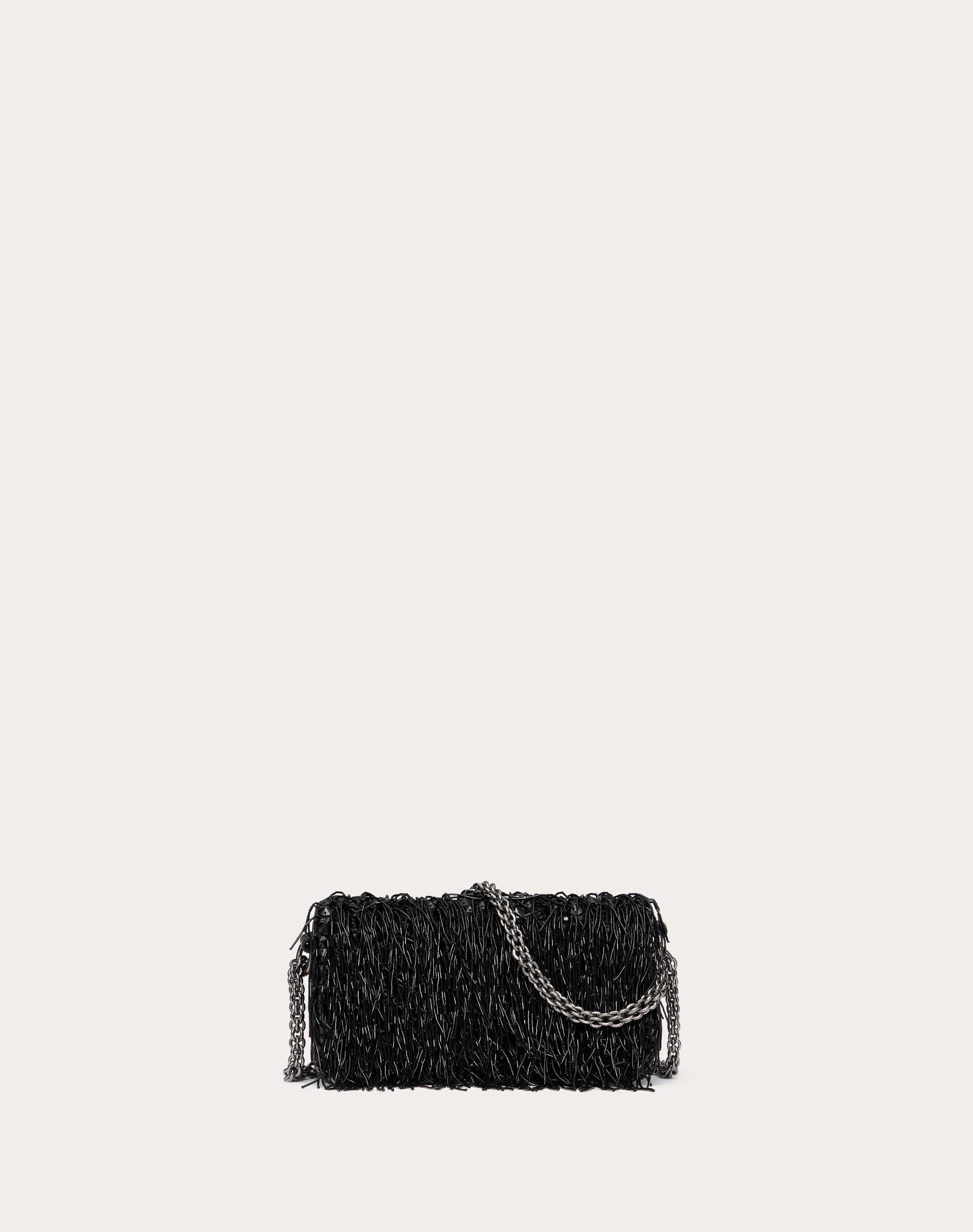 VALENTINO GARAVANI LOCÒ SMALL EMBROIDERED SHOULDER BAG - 4