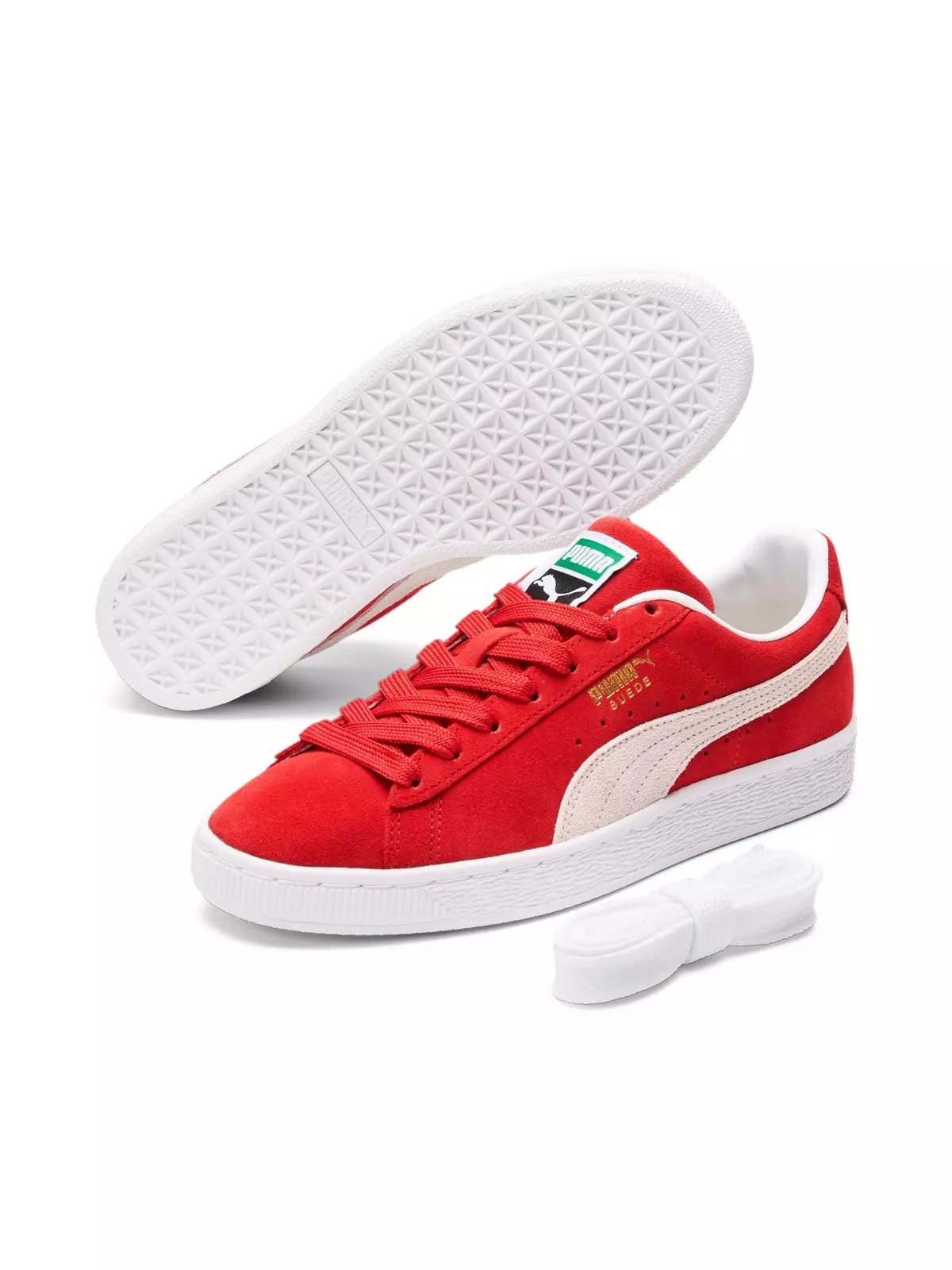 PUMA Suede Classic XXI "High Risk Red/Puma White" Women's Shoe - 3