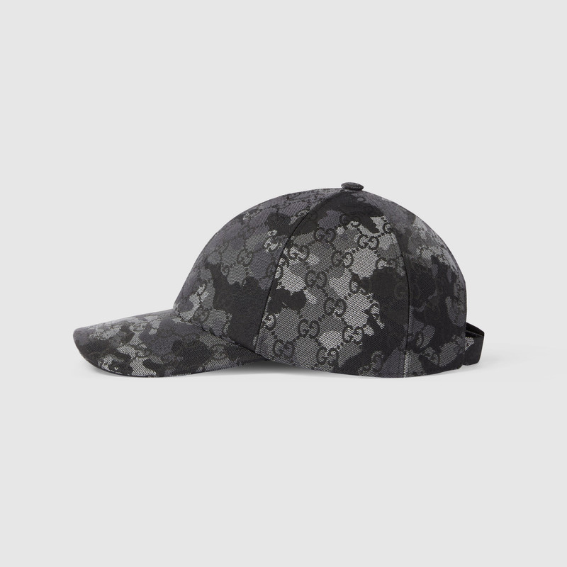 GUCCI GG marbled canvas baseball hat outlook