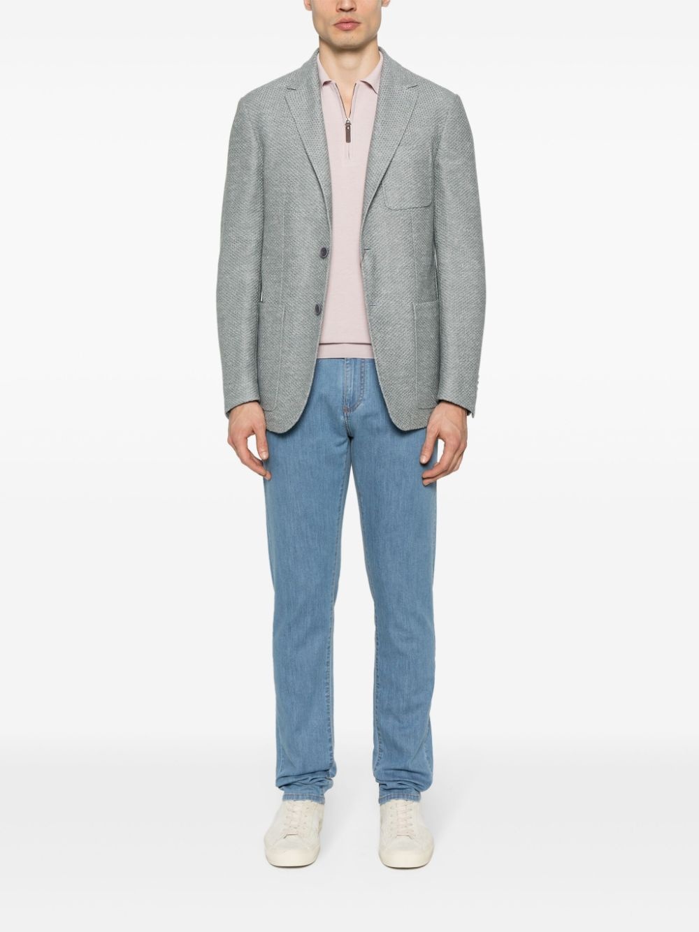 logo-patch slim-fit jeans - 2