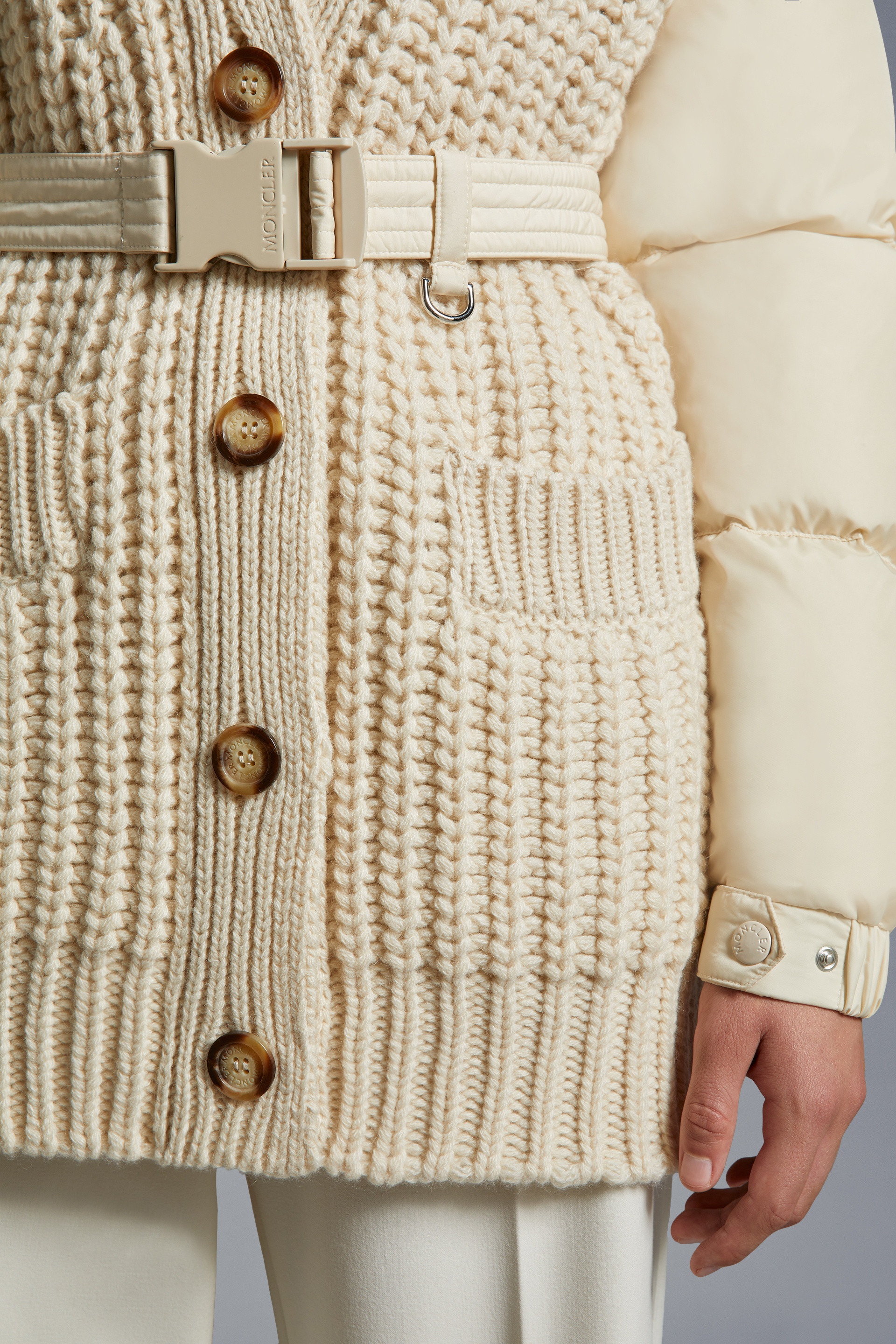 Padded Cashmere Cardigan - 6