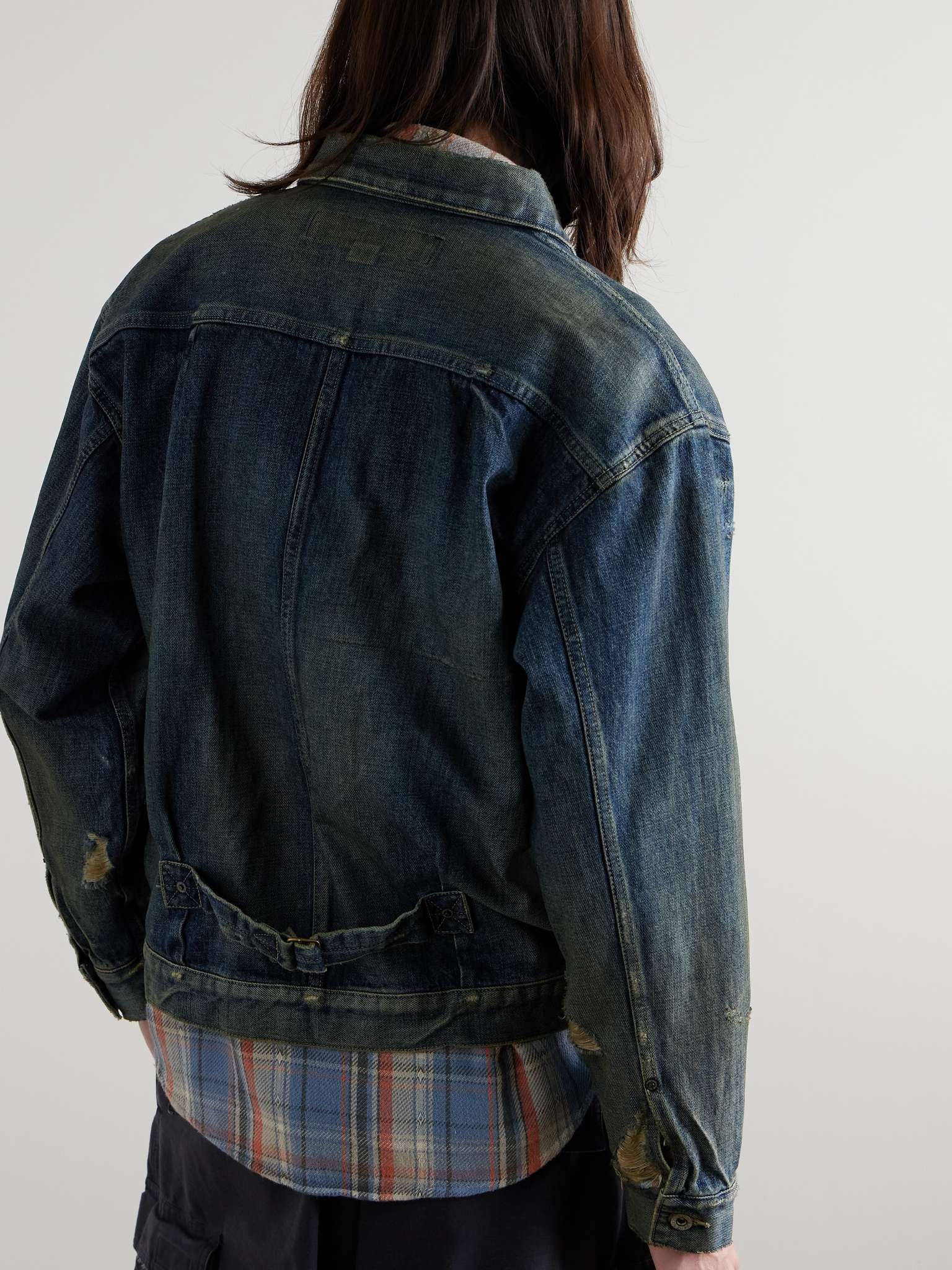 Savage Type-1 Distressed Denim Jacket - 5