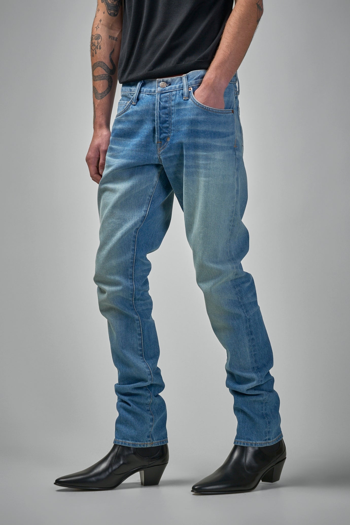 Summer Blue Selvedge Slim Fit - 4