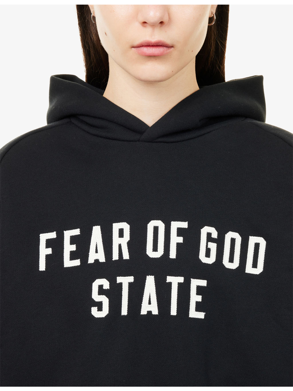 Brand-Patch Raglan-Sleeves Cotton-Blend Hoody - 5