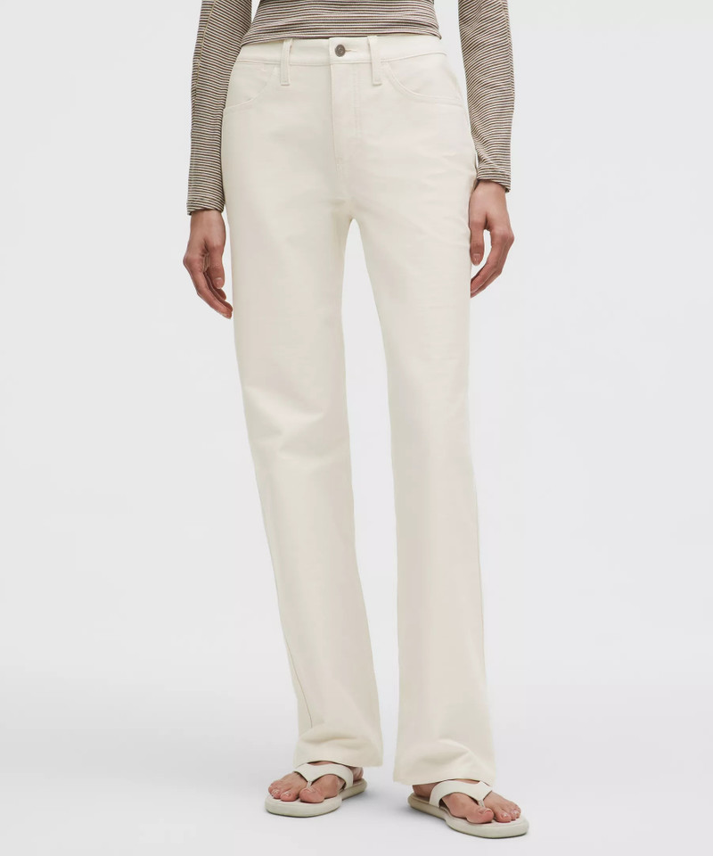 lululemon EasyFive Mid-Rise Relaxed-Straight Pant *Short outlook