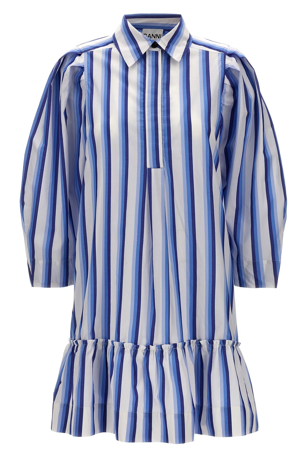 Striped chemisier dress - 1