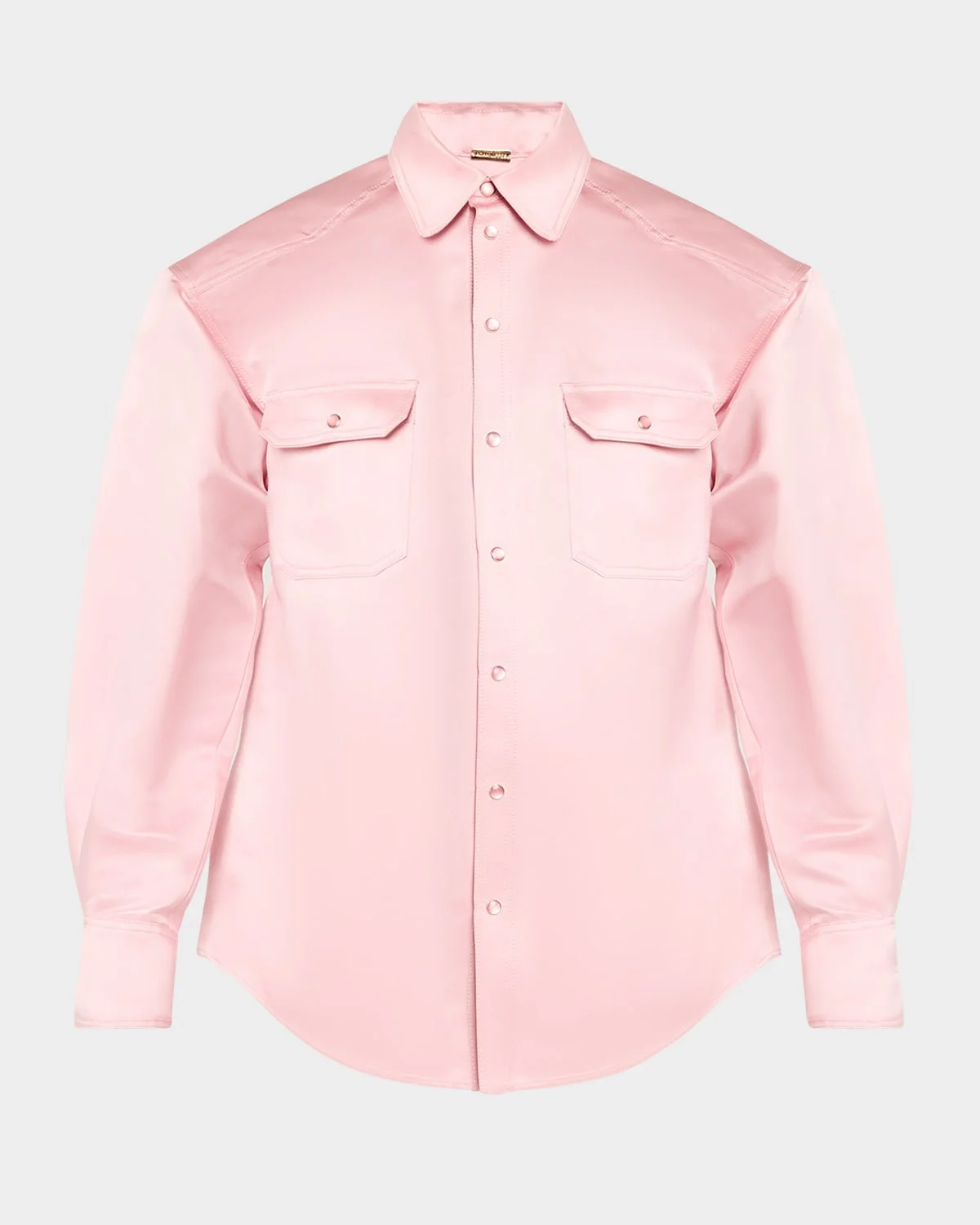 Oversized Silk-Cotton Duchesse Shirt - 1