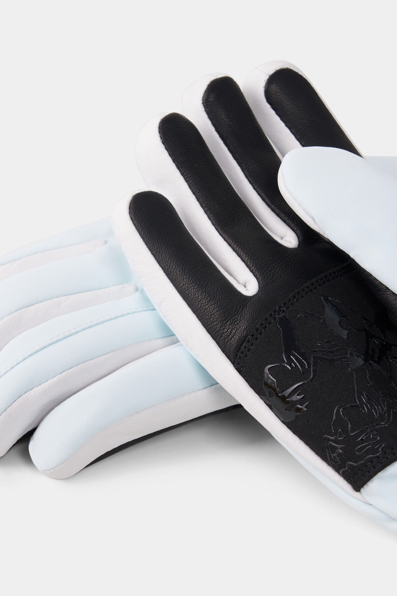 BOGNER Hilla Gloves in Light blue/White outlook