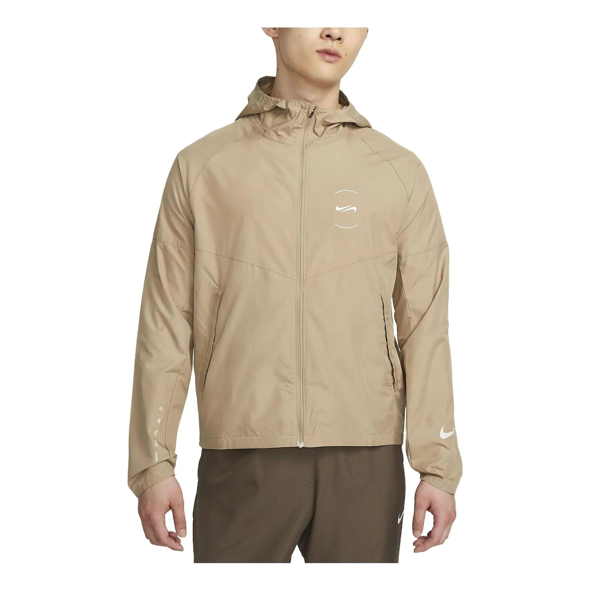 Nike Repel Miler Running Jacket 'Khaki' FN7285-247 - 1