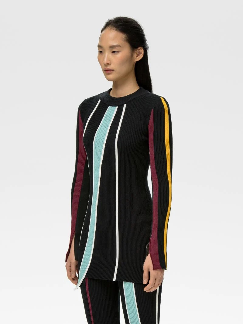RIBBED COTTON KNIT CREWNECK - 3