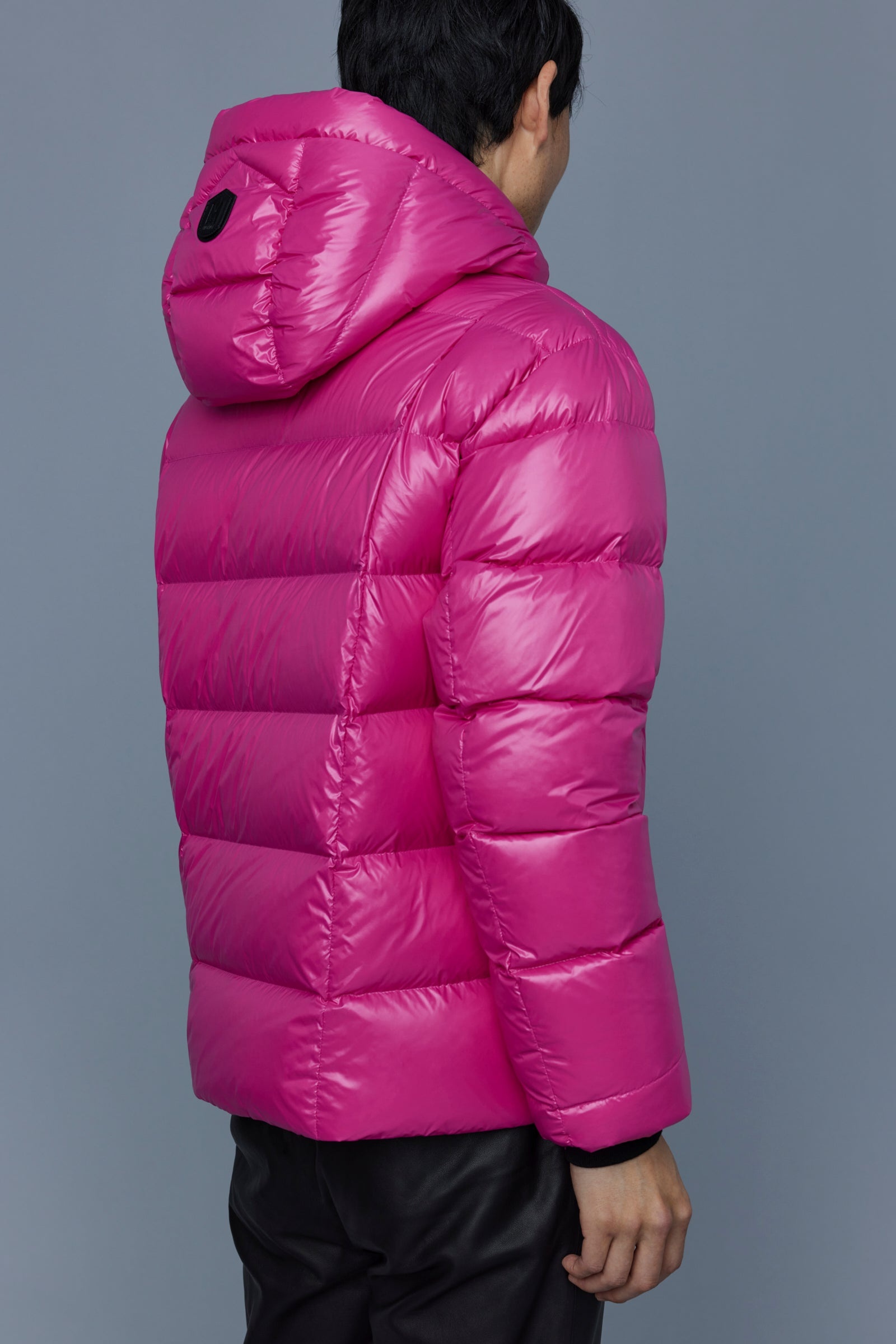 VICTOR lustrous light down jacket with hood for men - 5