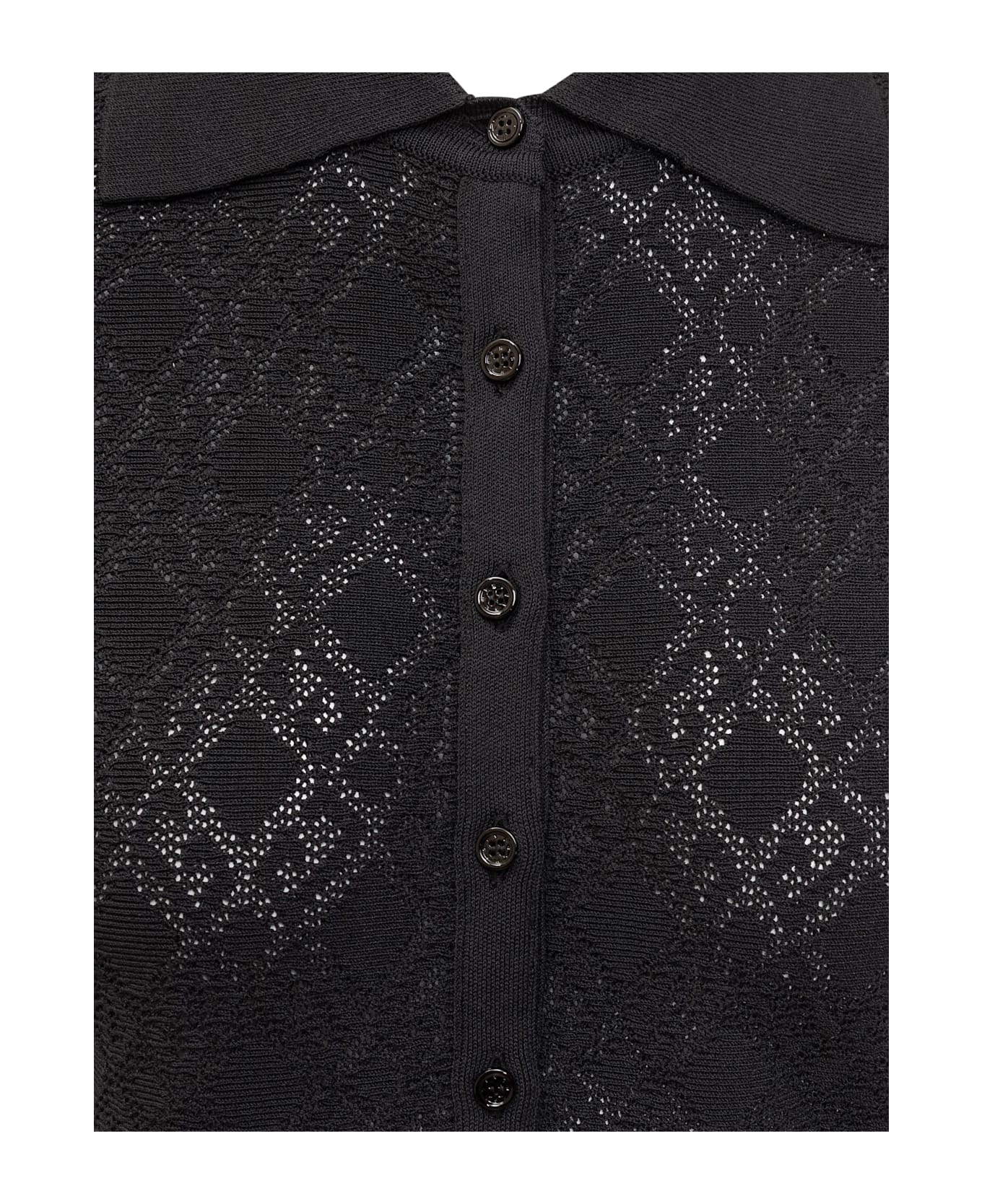 Polo Dress In Monogram 72 Jacquard - 3