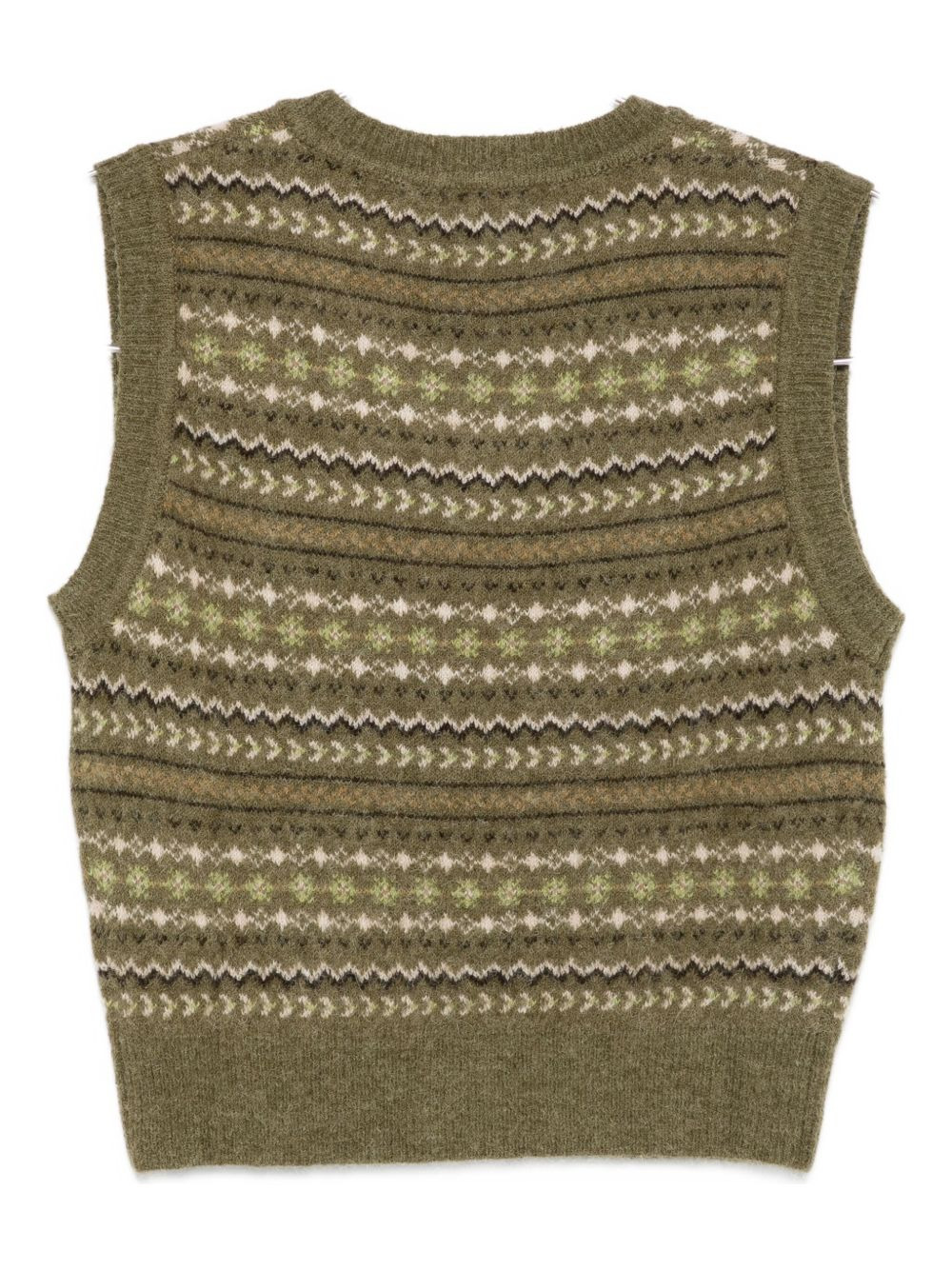 V-neck sleeveless sweater - 3