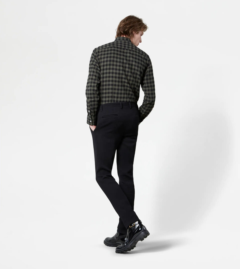 TROUSERS IN WOOL - BLACK 3