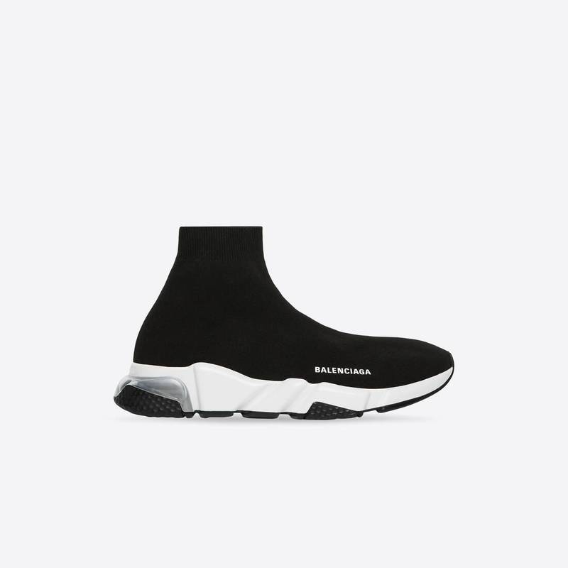남자의 속도 Clearsole Sneaker 블랙 / 화이트 - 1