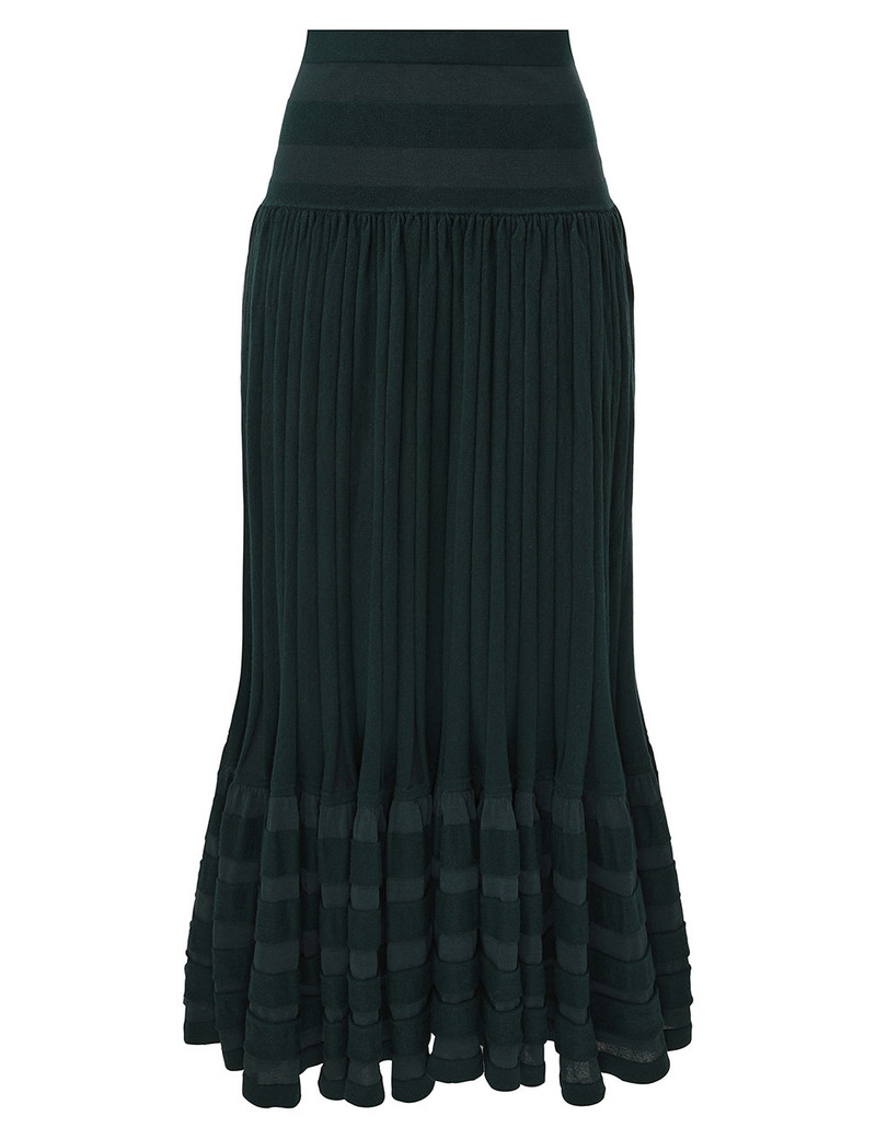REBELLION GATHERED MIDI SKIRT 1