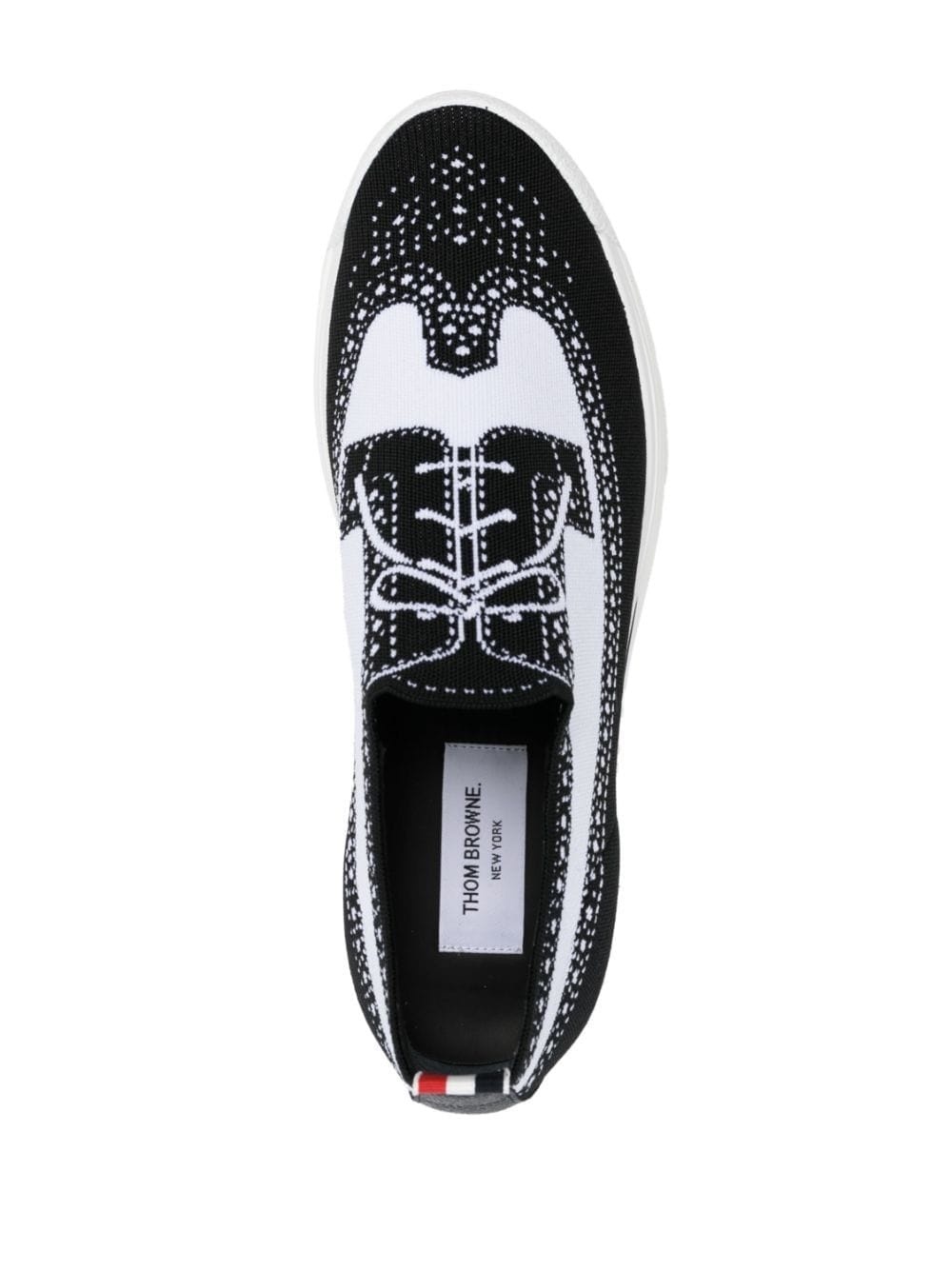 LONGWING BROGUE W/ TECH RUNNER SOLE IN TROMPE LOEIL KNIT - 4