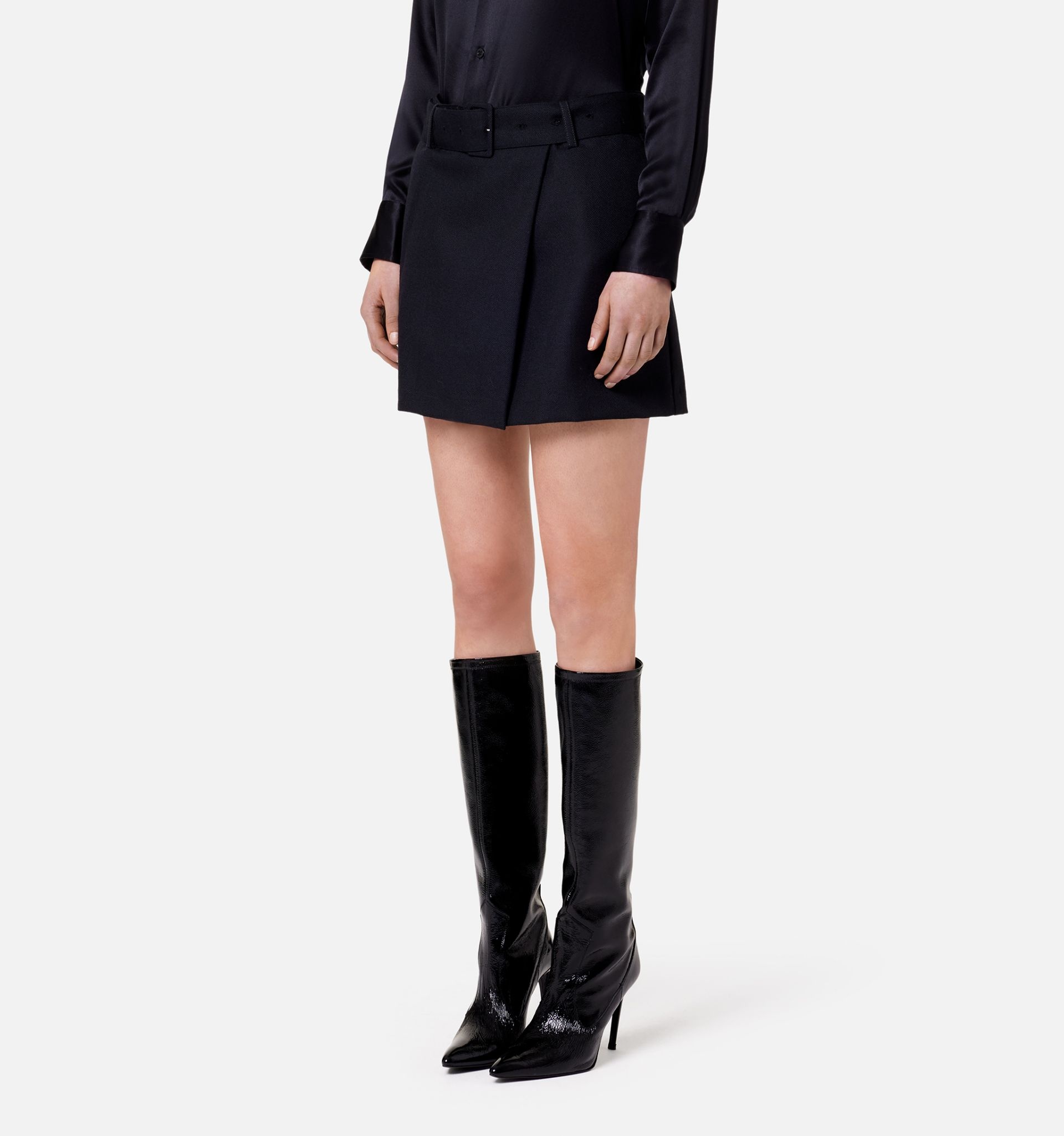 Belted Mini Skirt - 4