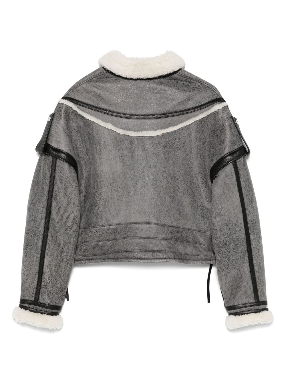 shearling-collar jacket - 2