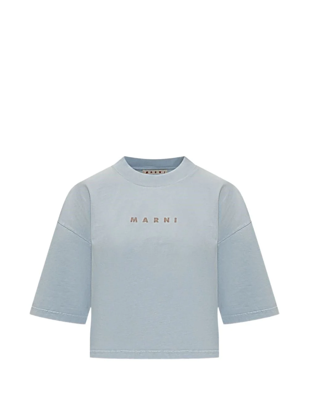 logo-embroidered T-shirt - 1