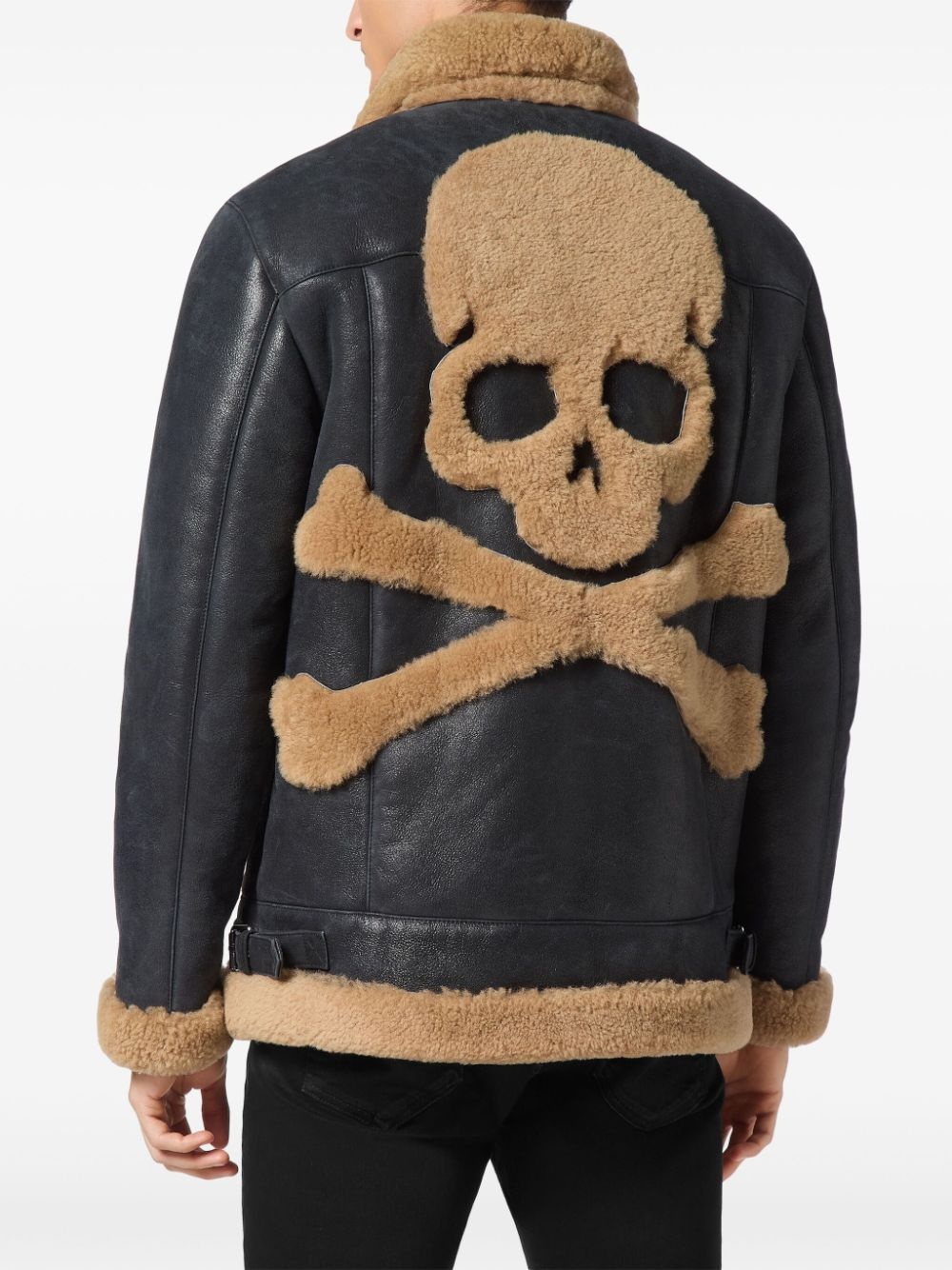 skull-embroidered jacket - 4