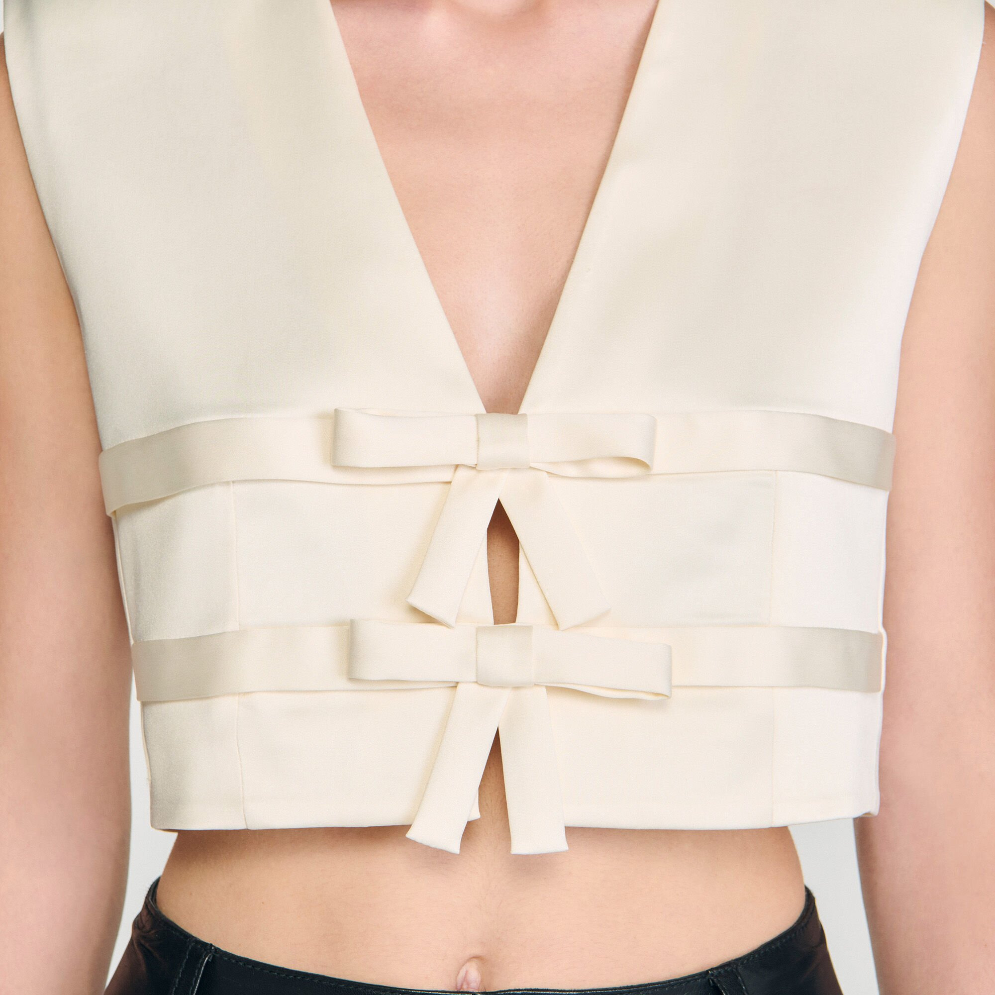 SATIN CROP TOP - 3