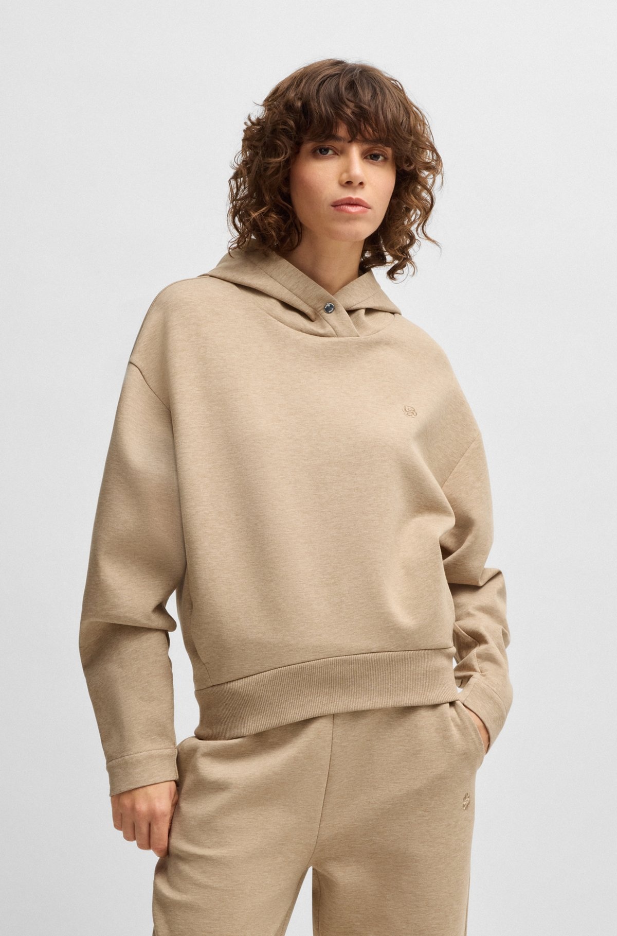 HOODIE WITH DOUBLE B MONOGRAM - 2