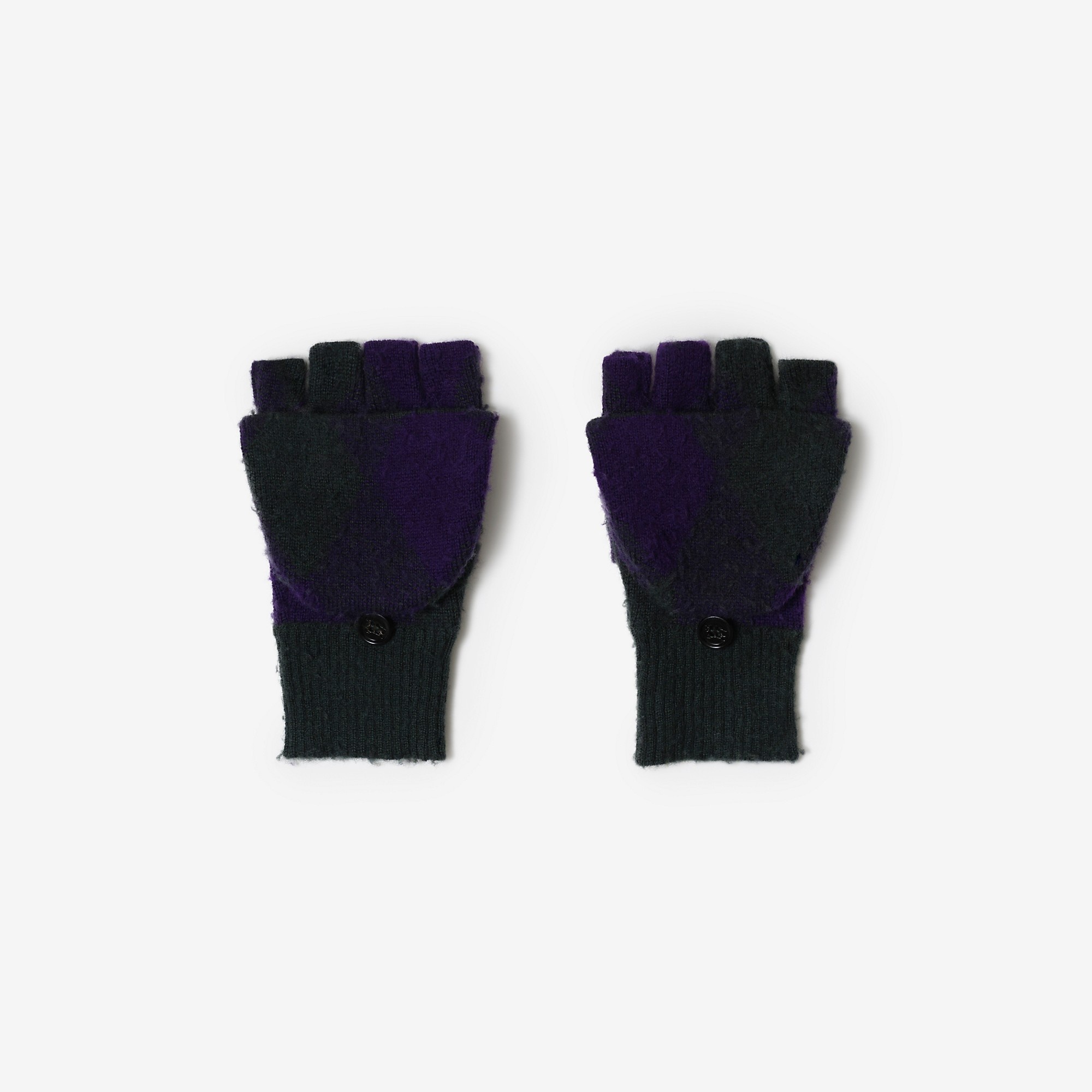Argyle Wool Mittens - 3