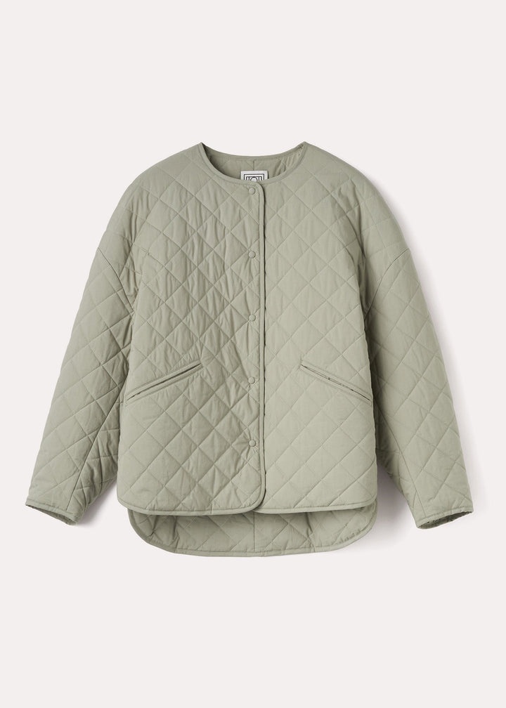 Quilted jacket wet sand - 1